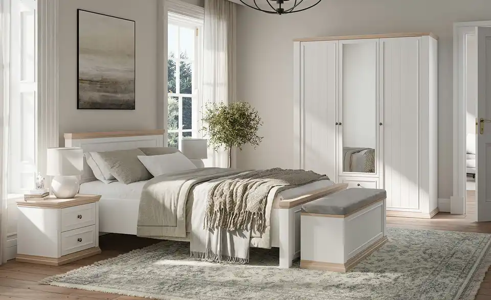 Drehtürenschrank Countryside mit Spiegel, in Wohnsituation