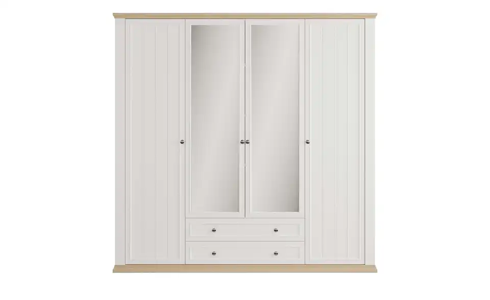 Drehtürenschrank Countryside mit Spiegel, Frontansicht