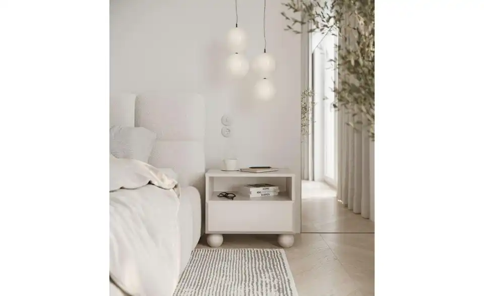 Selsey Nachtkommode Chocolated in beige, in Wohnsituation