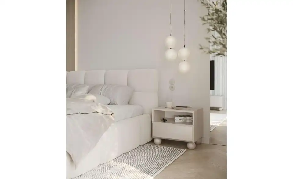 Selsey Nachtkommode Chocolated in beige, in Wohnsituation