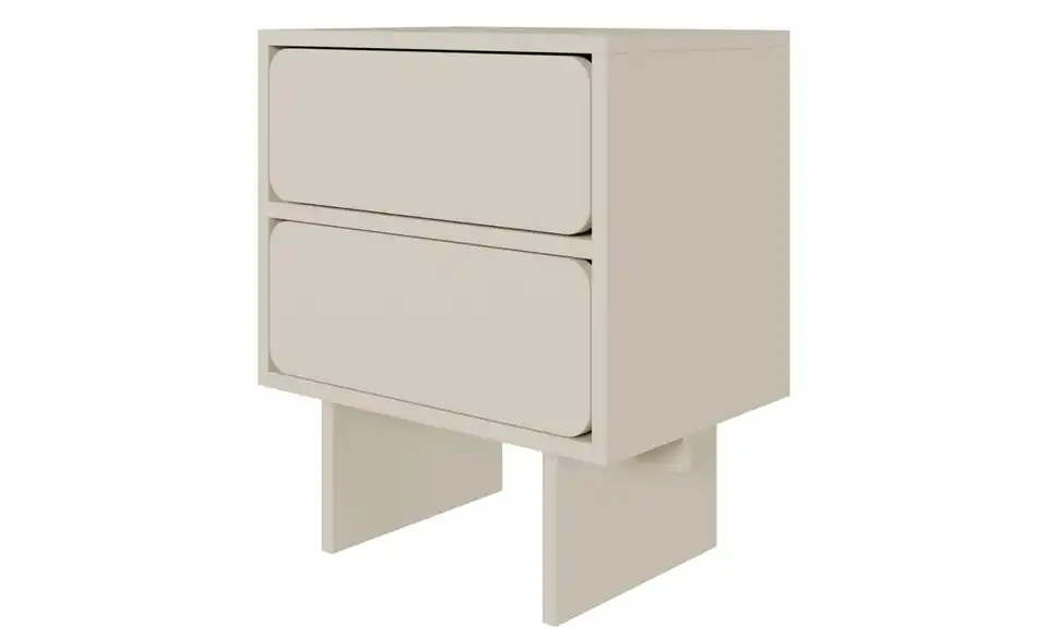 Selsey Nachtkommode Wuwu in beige, Perspektive
