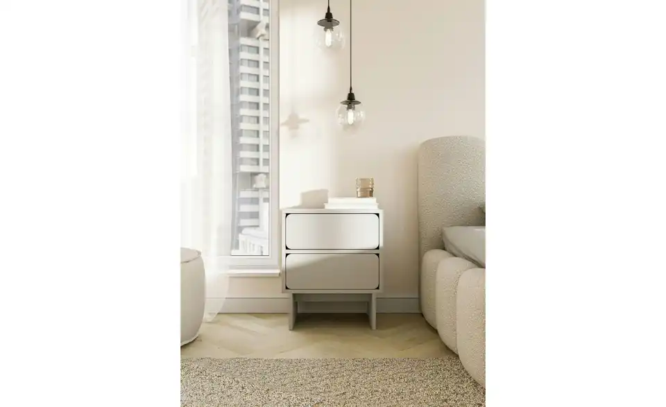 Selsey Nachtkommode Wuwu in beige, in Wohnsituation