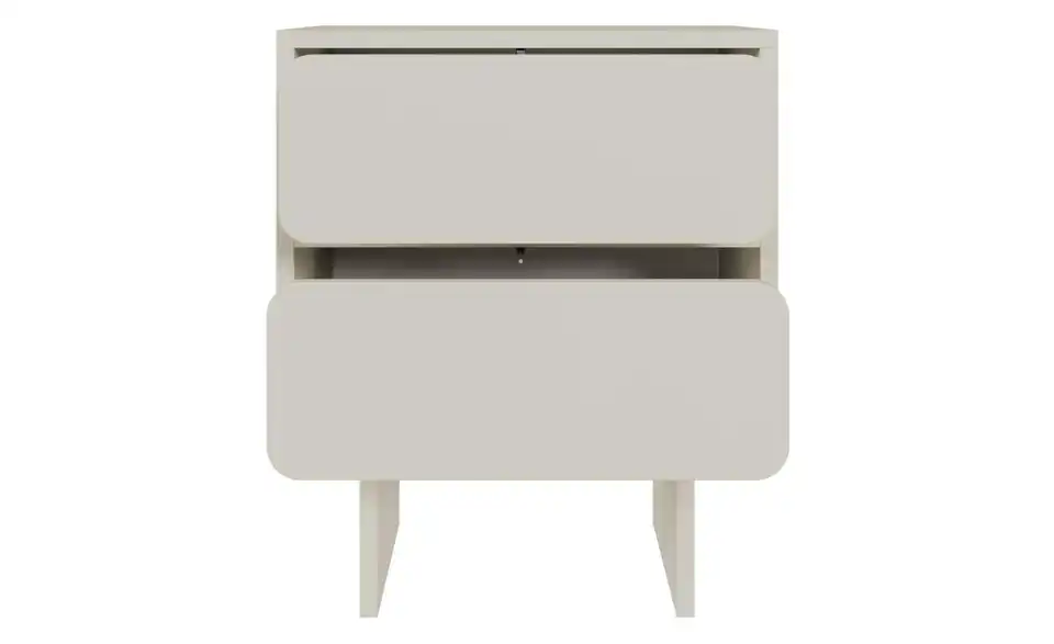 Selsey Nachtkommode Wuwu in beige, geöffnet