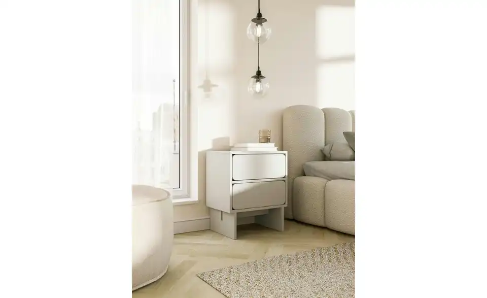 Selsey Nachtkommode Wuwu in beige, in Wohnsituation