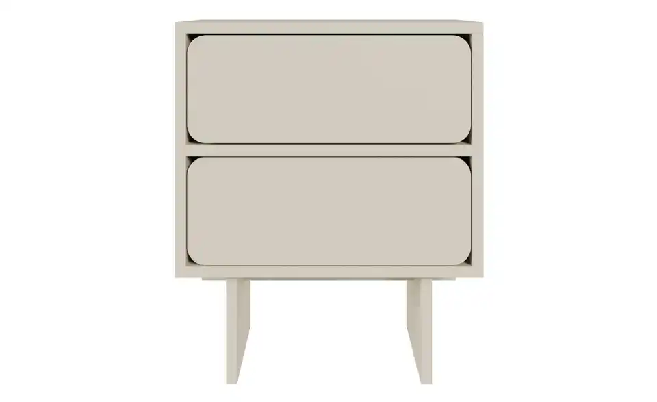 Selsey Nachtkommode Wuwu in beige, Frontansicht