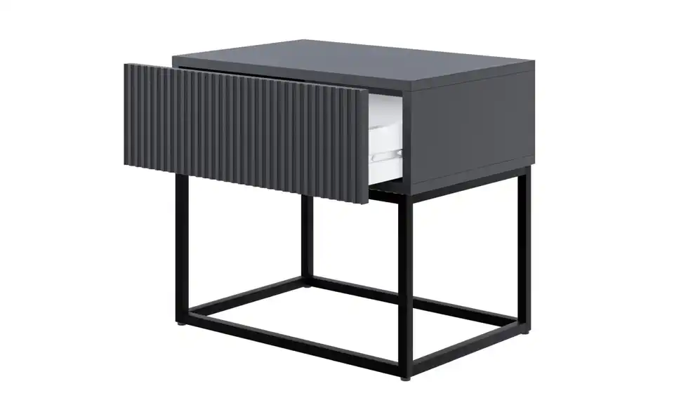 Selsey Nachtkommode Veldio mit Kufengestell, geöffnet