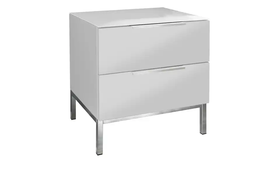 Nachtkommode mit 2 Schüben Vitreo Neo, Perspektive