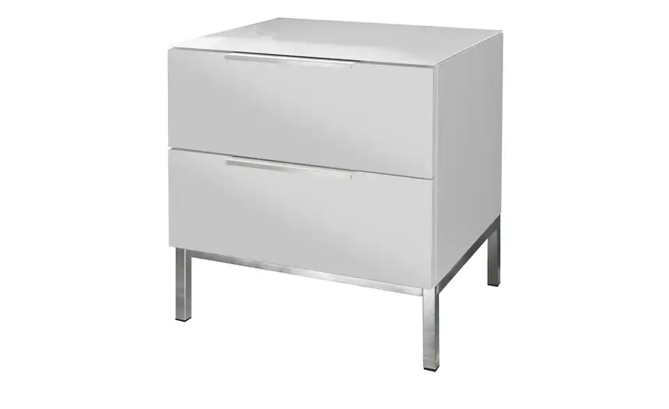Nachtkommode mit 2 Schüben Vitreo Neo, Perspektive