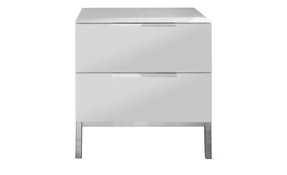 Nachtkommode mit 2 Schüben Vitreo Neo, Frontansicht