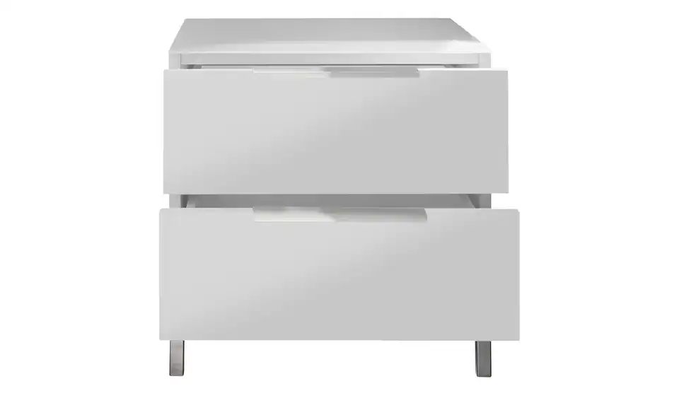 Nachtkommode mit 2 Schüben Vitreo Neo, geöffnet