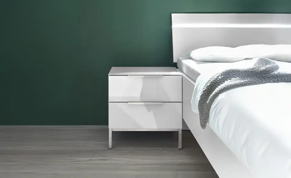 Nachtkommode mit 2 Schüben Vitreo Neo, in Wohnsituation