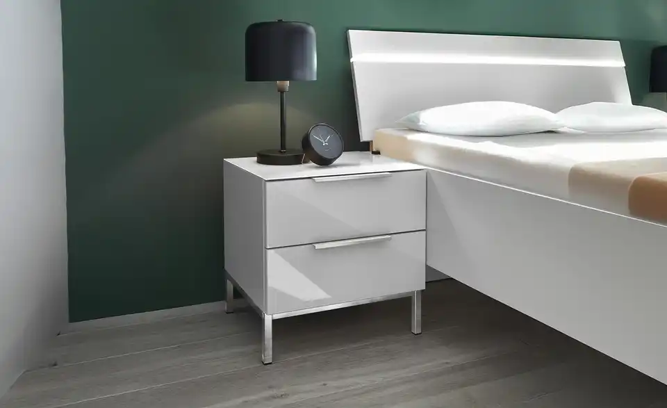 Nachtkommode mit 2 Schüben Vitreo Neo, in Wohnsituation