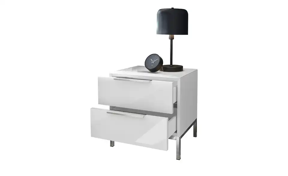 Nachtkommode mit 2 Schüben Vitreo Neo, geöffnet