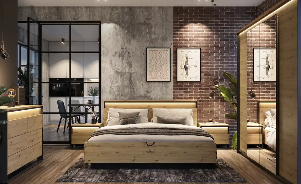Doppelbett Quorn, in Wohnsituation