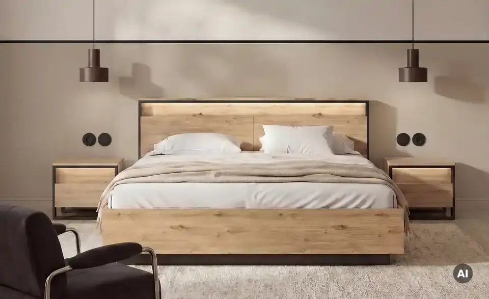 Doppelbett Quorn, in Wohnsituation