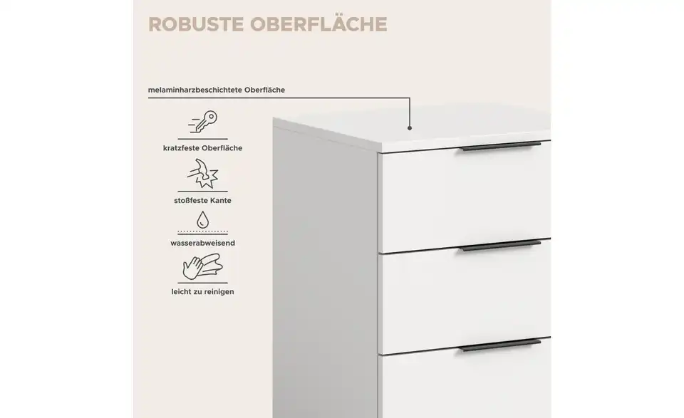 Nachtkommoden 2er-Set Kelty, Bild mit Text