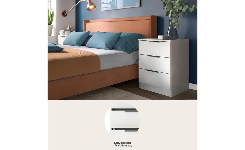 Nachtkommoden 2er-Set Kelty, Bild mit Text