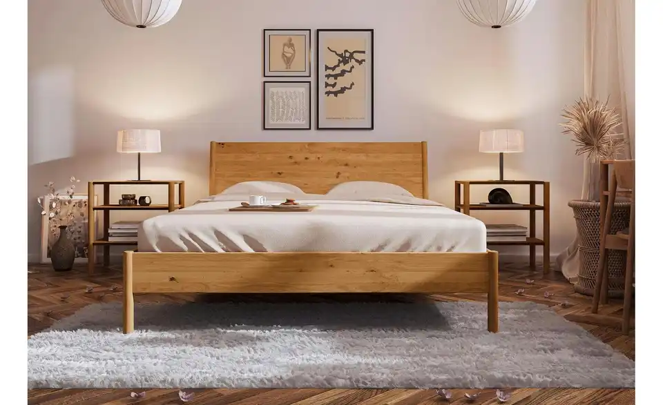 Massivholzbett Greta, in Wohnsituation