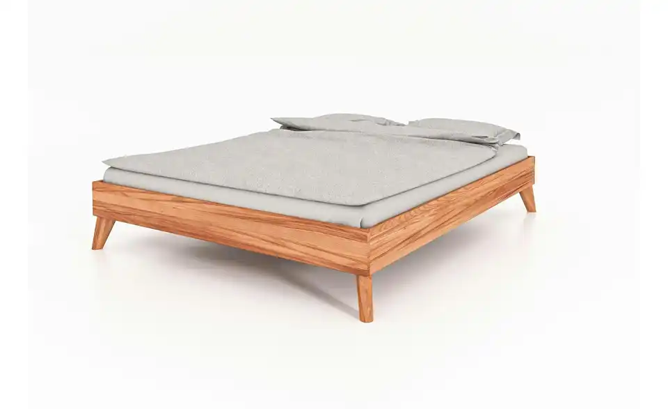 Massivholzbett Albert ohne Kopfteil, Perspektive