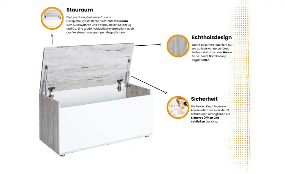 Kinderzimmer 4er-Set Bennet, Bild mit Text