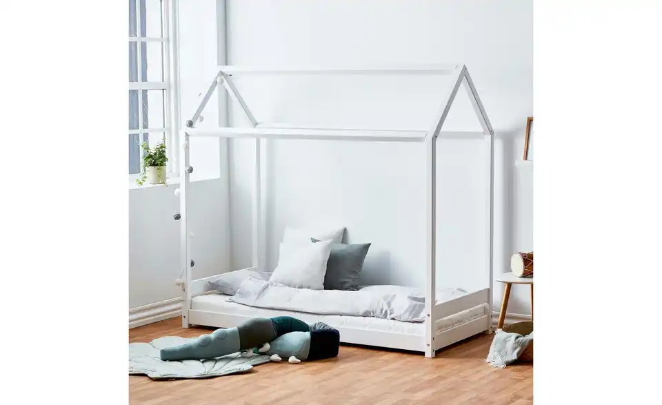 Hoppekids Motessori Hausbett, in Wohnsituation