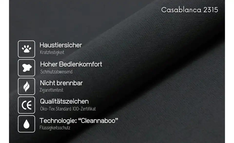 Massivholzbett Gotland Buche, Stoffstruktur