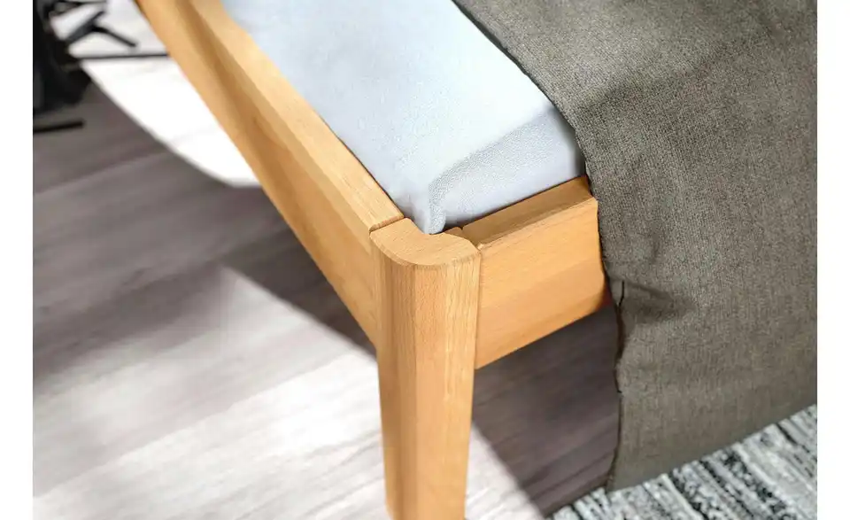 Massivholzbett Ammer Buche, Detailansicht