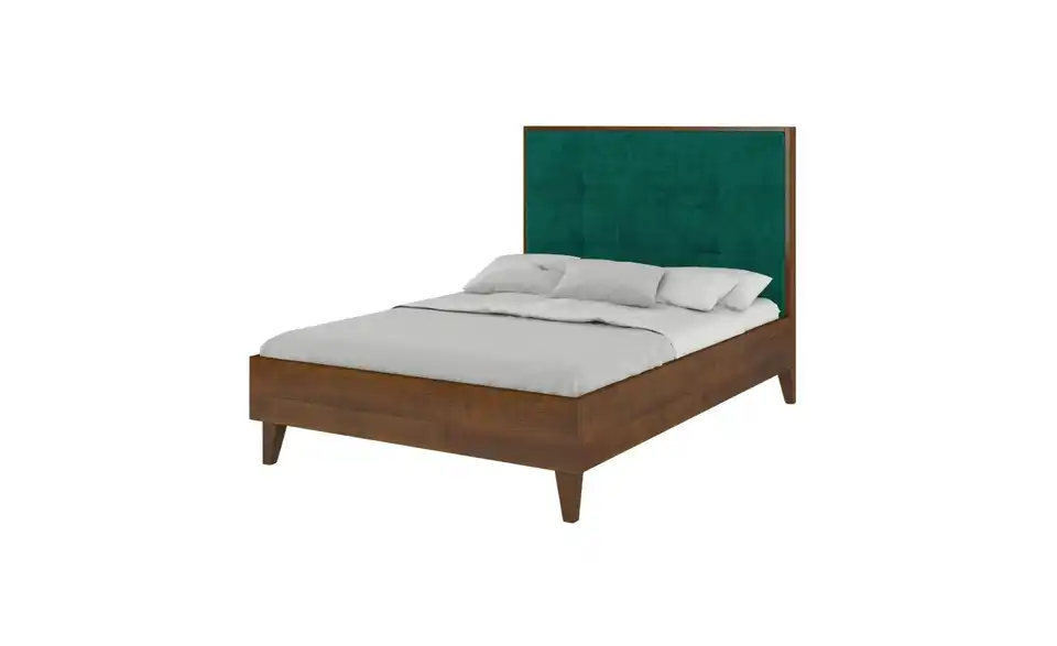 Massivholzbett Frida nussbaumfarben, Perspektive