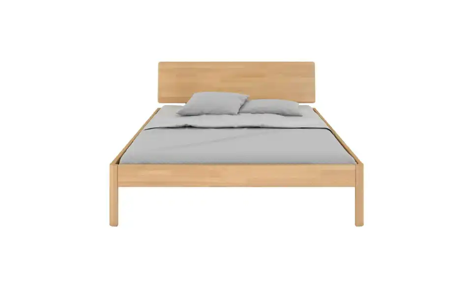Massivholzbett Ammer Buche, Frontansicht
