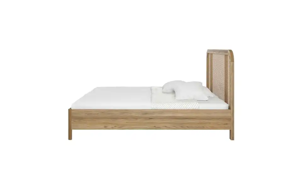 Massivholzbett Harmark Eiche San Remo, Profilansicht