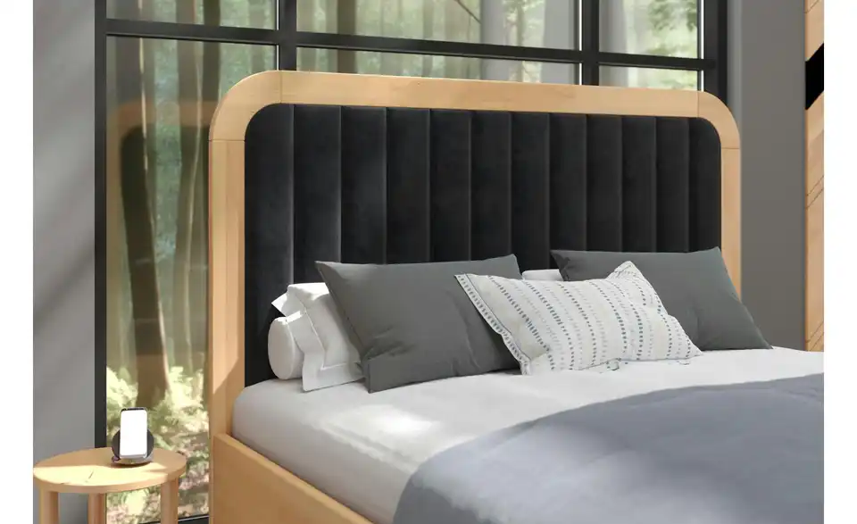 Massivholzbett Buche 140x200, Detailansicht