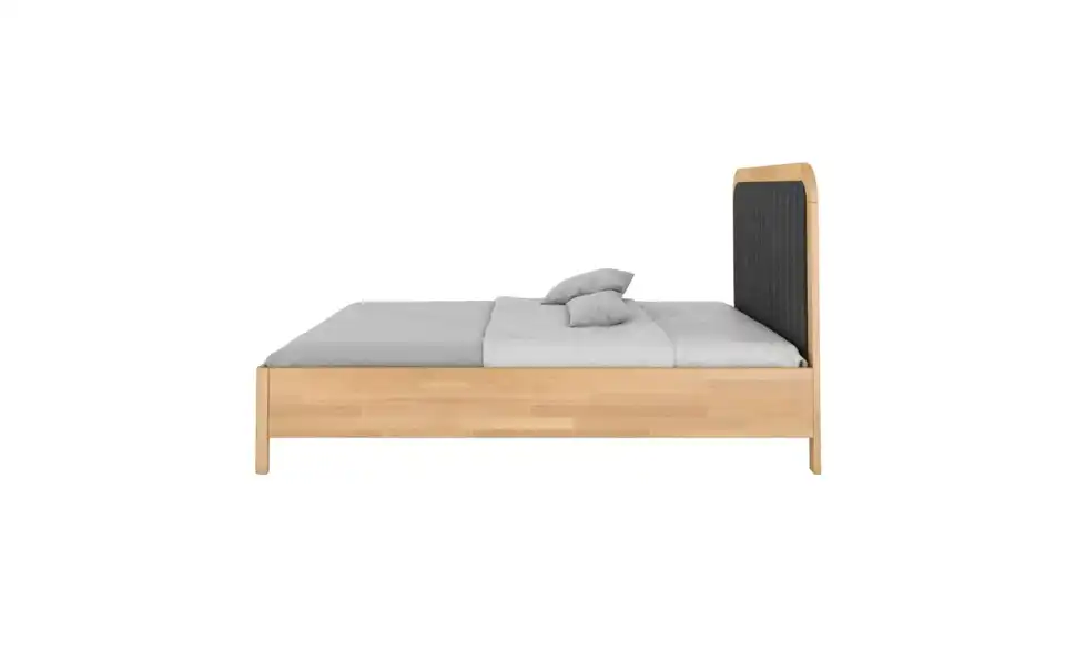 Massivholzbett Buche 140x200, Profilansicht