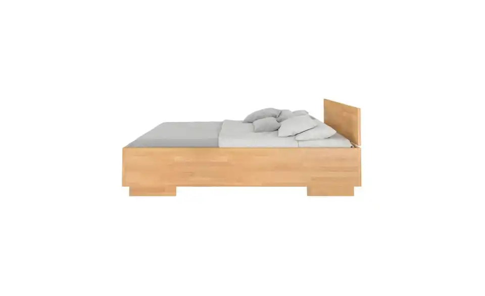 Massivholzbett Bergman Buche, Profilansicht