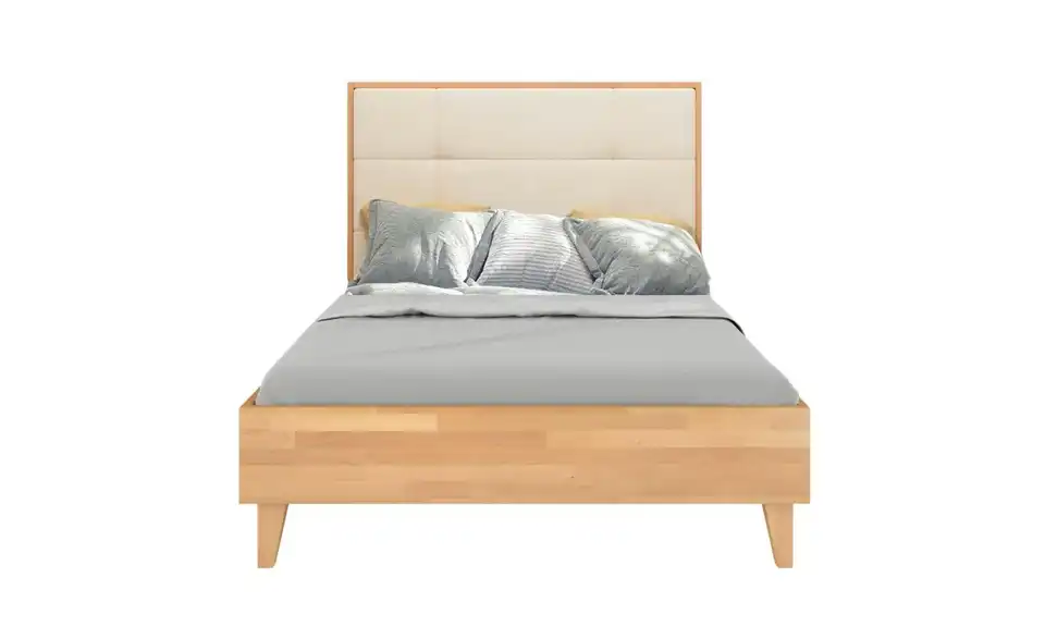 Massivholzbett Frida Buche, Frontansicht