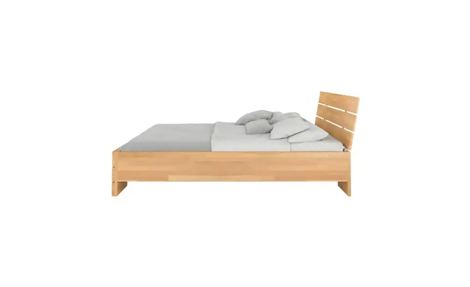 Massivholzbett Sandema Buche, Profilansicht