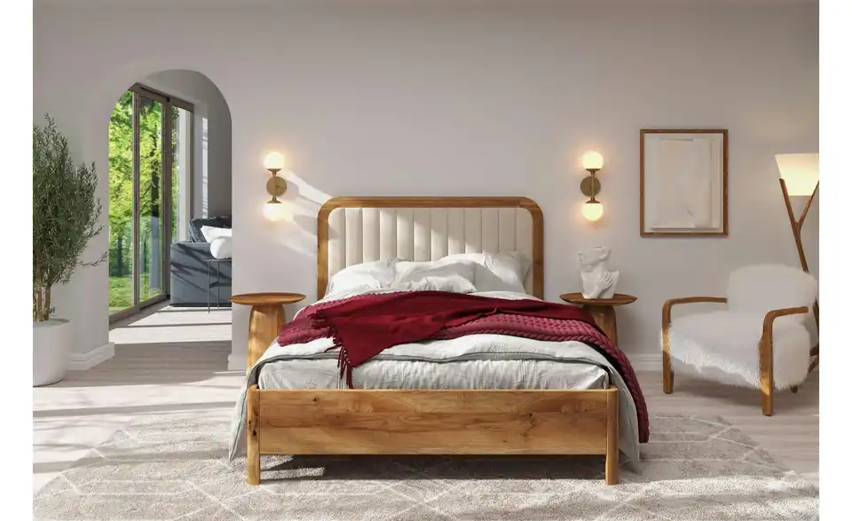 Massivholzbett Modena, in Wohnsituation