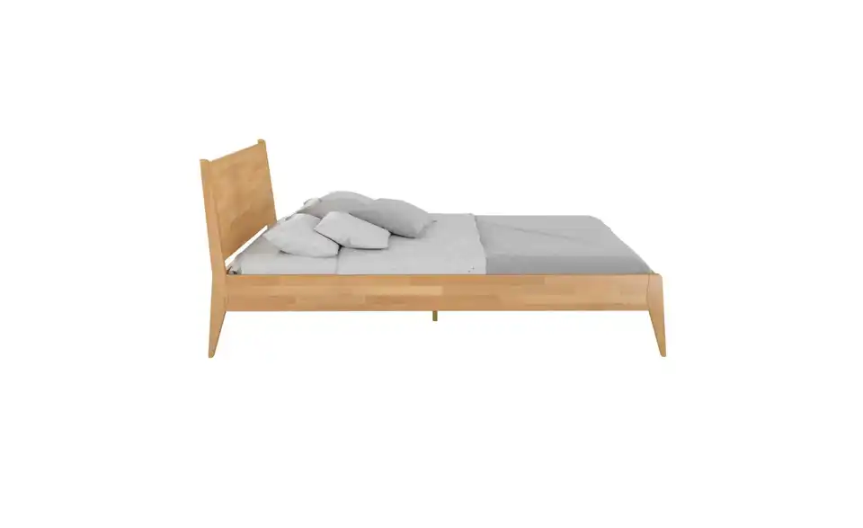 Massivholzbett Buche 140x200, Profilansicht
