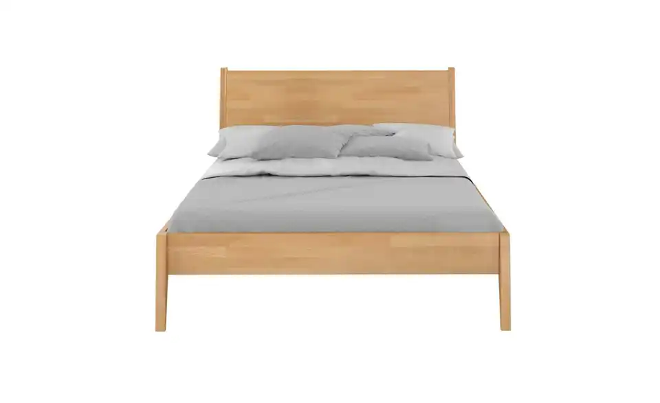 Massivholzbett Buche 180x200, Frontansicht