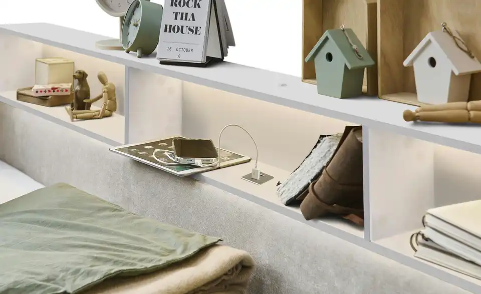 Polsterbett Uno, Detailansicht