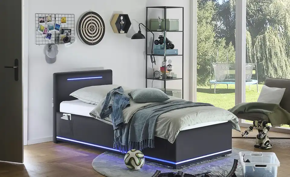 Polsterbett Circle, in Wohnsituation