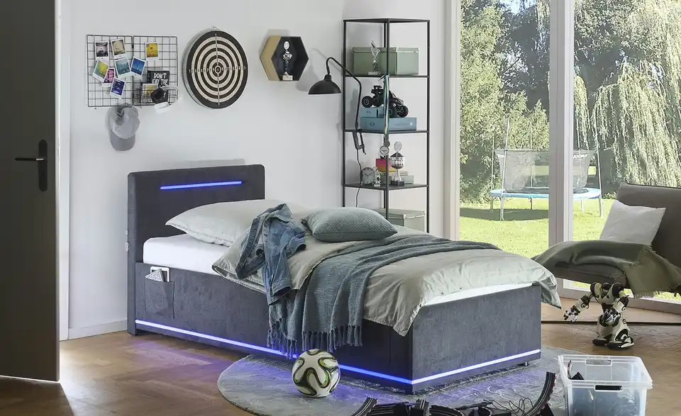 Polsterbett Circle, in Wohnsituation