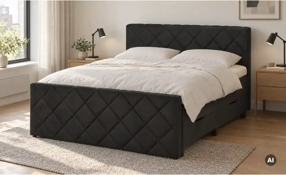 Boxspringbett Shropshire, in Wohnsituation