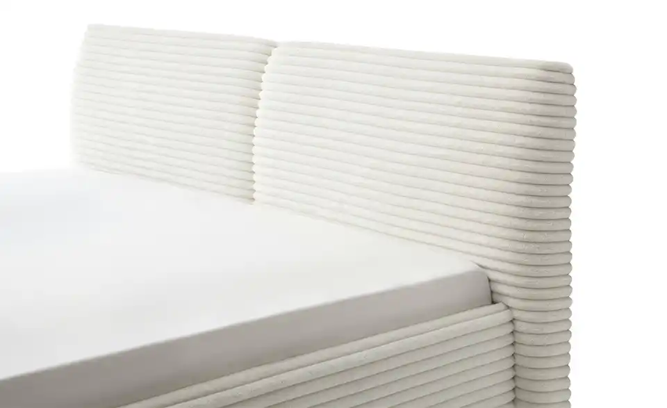 Polsterbettgestell Matera flauschiger Mega-Cord Bezug, Detailansicht