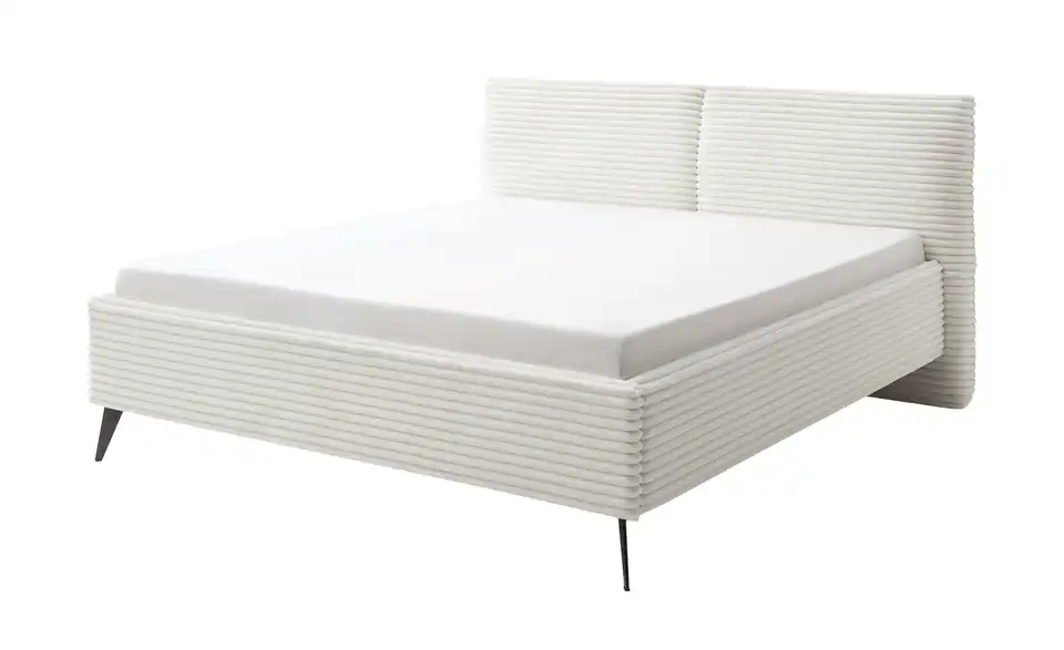 Polsterbettgestell Matera flauschiger Mega-Cord Bezug, Perspektive