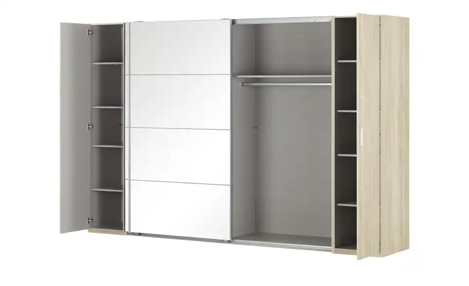 Dreh-/ Schwebetürenschrank Vito, geöffnet