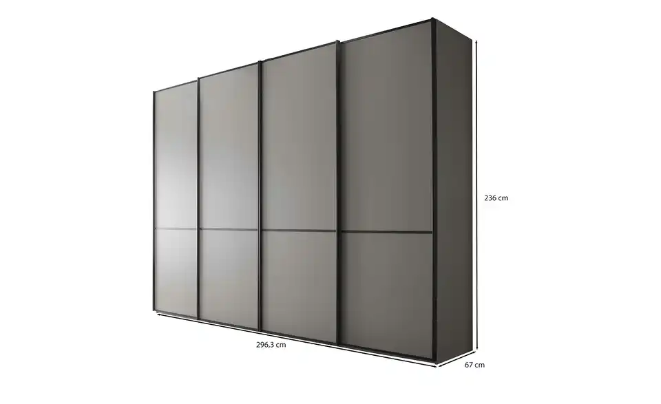 Schwebetürenschrank Boston, Bemaßung