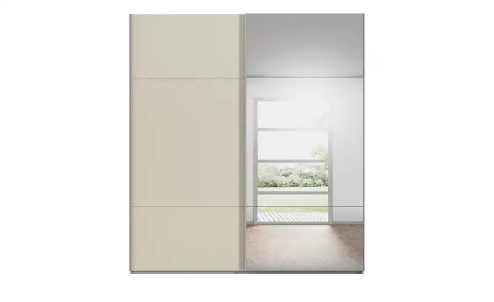 meinSchrank Schwebetürenschrank Regina inklusive Zubehör, Frontansicht