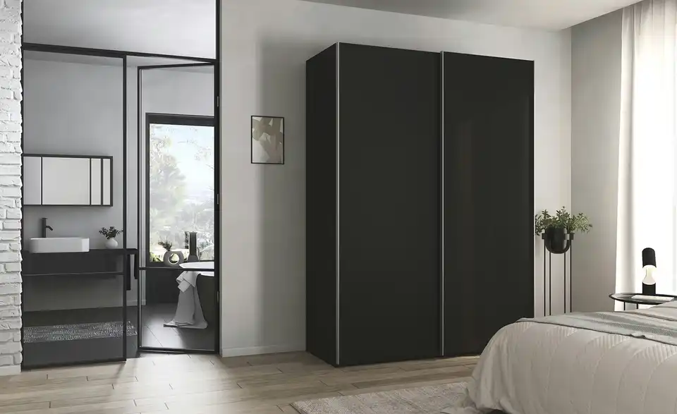 meinSchrank Schwebetürenschrank Regina inklusive Zubehör, in Wohnsituation