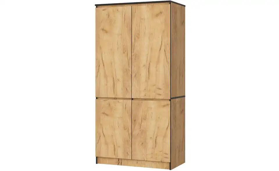Drehtürenschrank Valentina 90 cm breit, Perspektive