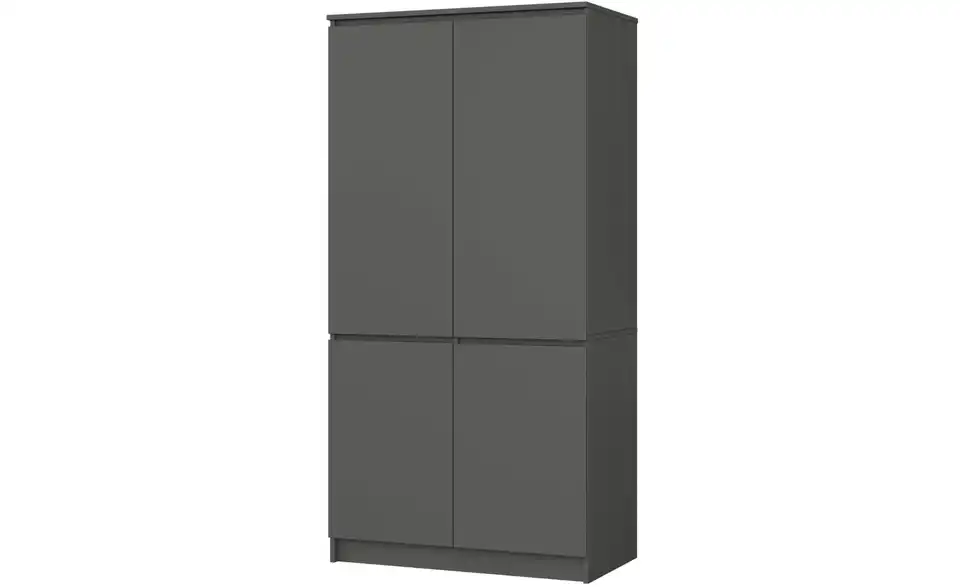 Drehtürenschrank Valentina 90 cm breit, Perspektive
